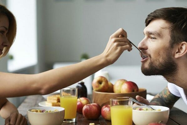 Aliments diététiques pour hommes atteints de prostatite